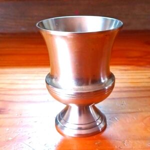 Barbara Republic Decorative Metal Goblet/Vase Made in India  4.5 Tall X 3 Inch